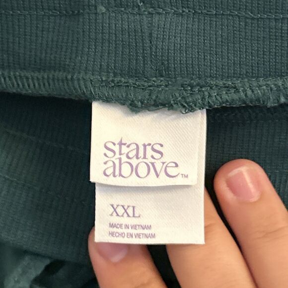 NWT Stars Above Women's 2XL Green Lounge Sleep Jogger Pants Soft Cozy Comfy - Picture 3 of 16